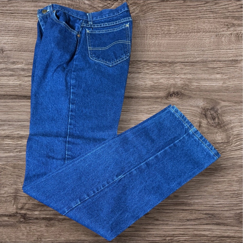 Vintage Lee Riders Women's Jeans Made USA High Rise Straight Leg Size 7 Med